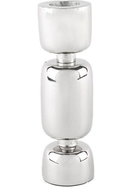 Luxury Gümüş Mumluk 4X14CM 1 Adet