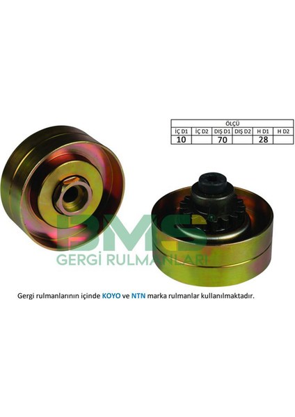 Alternatör Gergi Rulmani Clio 1.8 16V 91-98 Laguna 1.8-2.0 95-01 -Megane 2.0i 96 Gnzrz