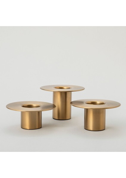Luxury Dorothy Tealight Mumluk 12X6 cm Altın 1 Adet modelleri