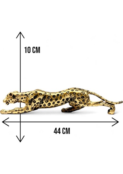 Luxury Dekoratif Polyester Leopar Biblo Gold-Eskitme 1 Adet