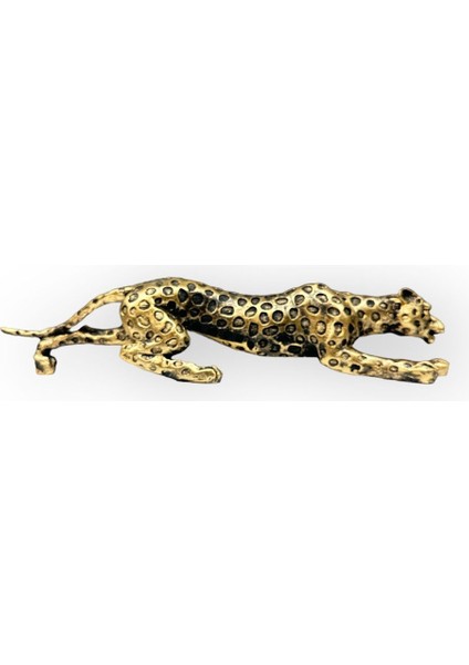 Luxury Dekoratif Polyester Leopar Biblo Gold-Eskitme 1 Adet indirimleri