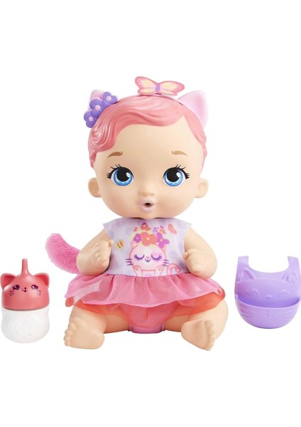 Luxury Baby Yavru Kedi Bebeğimin Bakım Zamanı - Pembe Saçlı Bebek (30 Cm) 1 Adet