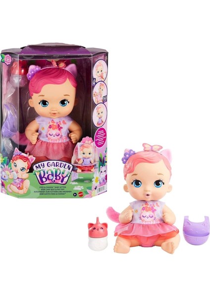 Luxury Baby Yavru Kedi Bebeğimin Bakım Zamanı - Pembe Saçlı Bebek (30 Cm) 1 Adet