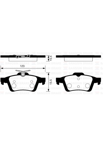 Arka Balata Focus Ii Cmax 03 Connect 02 Laguna Iii 07 Vectra C 02 C5 08 Signum 03 GDB1621 93192623-1605200 Gnzrz