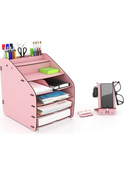 Luxury Design Otto Fx Large Modest 6 Renk A4 Evrak Rafı Masaüstü Organizer 1 Adet