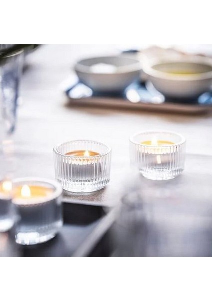Luxury Tealight 3 Adet Mumluk, Cam, 3.5 cm ve 3 Adet Yabani Meyveler Kokulu Mum 1 Adet indirimleri