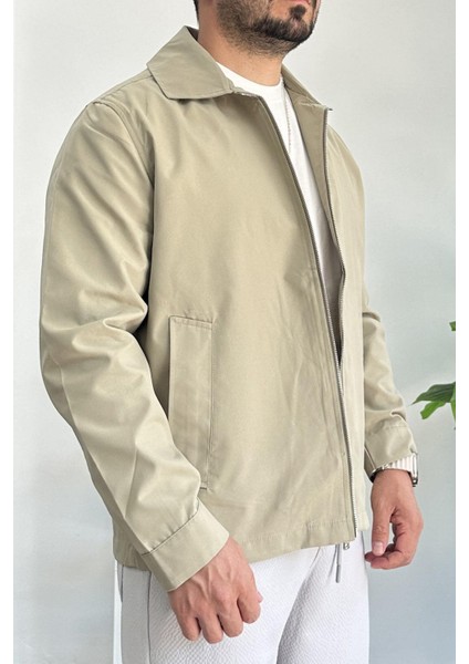 Erkek Oversize Trenç Ceket Mevsimlik Haki EDW360 modelleri