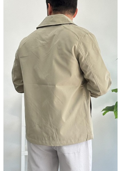 Erkek Oversize Trenç Ceket Mevsimlik Haki EDW360 fırsatları