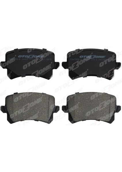 Arka Balata Caddy-Tiguan-Passat-A6-Q3 11 GDB1763 Wva 24483 105.5X56.4X17 mm Gnzrz