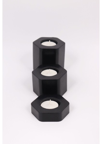 Luxury Dekoratif Tealight Mumluk 1 Adet