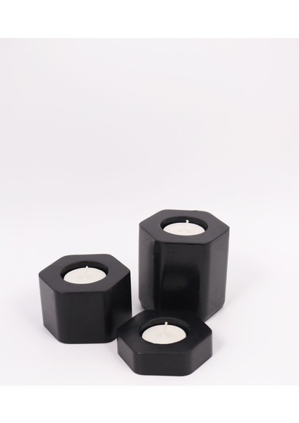 Luxury Dekoratif Tealight Mumluk 1 Adet