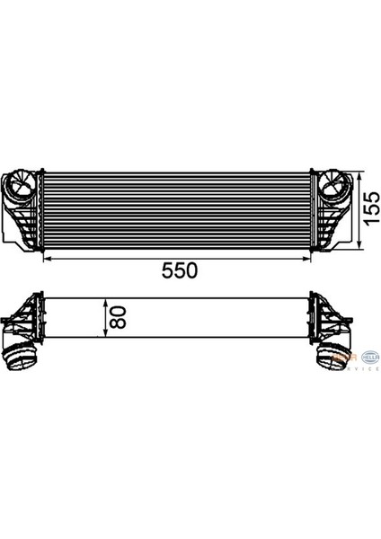Turbo Radyatörü Bmw F07 530D Xdrive 09 F10 525D 530D 10 F11 520D 525D 530D 10 F01 730D 08 Gnzrz