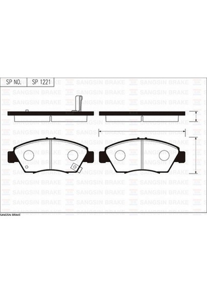 Ön Balata Civic 1.4-1.5-1.6ie-1.7-2.0 91-05 GDB1183-GDB3375 45022S04V11-45022S04V12-45022S5AJ00 Gnzrz