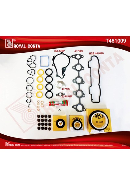 Motor Takim Conta Skt Keçeli/sub.lastikli/skc Siz Focus 1.6 Tdci- P307 1.6hdi-Citroen 1.6 Hdi Gnzrz