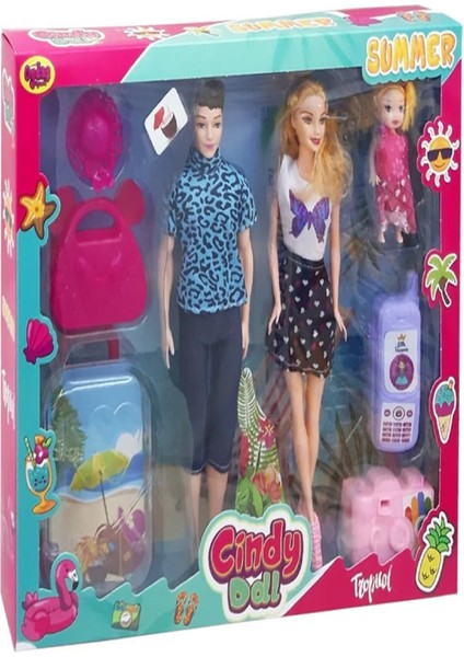 Luxury Oydaş 02455 Bebek Cındy Doll Aile Tatil Seti Oyck 1 Adet