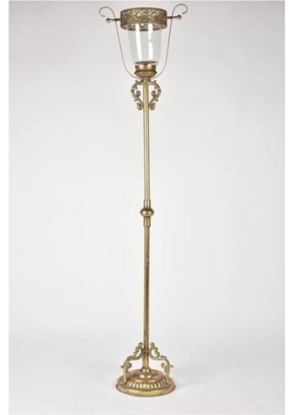 Luxury Setabıanca Antıque Kulplu Ayaklı Yer Mumluk 131 cm 1 Adet