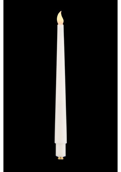 Luxury Pilli LED Şamdan Mumu 28 Cm, Beyaz Renk 1 Adet indirimleri