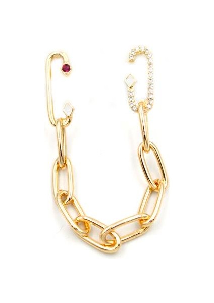 Tek Kulak Zincir Küpe - Altın fiyatları