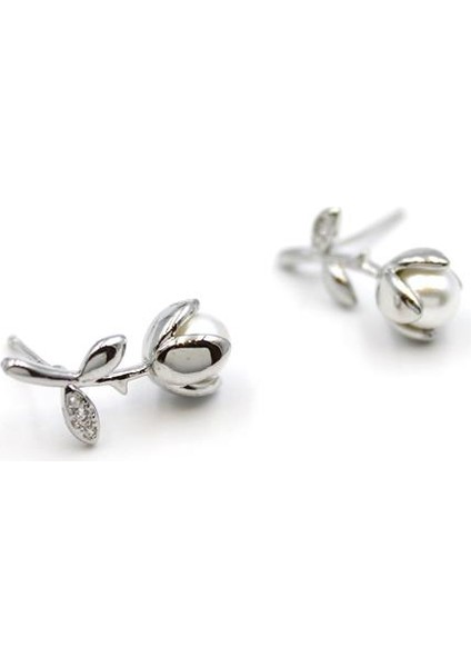 Gül Küpe - Gümüş