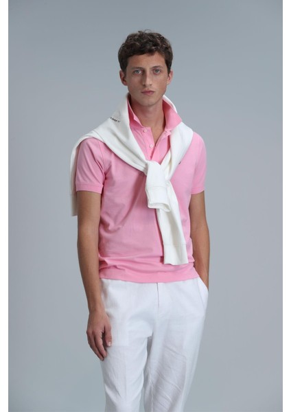 Lufıan Pembe Erkek Polo Yaka T-Shirt 111040206 Laon Polo