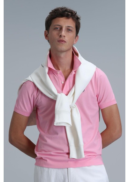 Lufıan Pembe Erkek Polo Yaka T-Shirt 111040206 Laon Polo modelleri