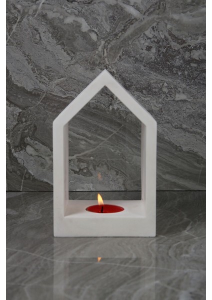 Luxury El Yapımı Beton Mumluk Özel Tasarım Tealight Ev Ofis Oda Aydınlatma 1 Adet fırsatları