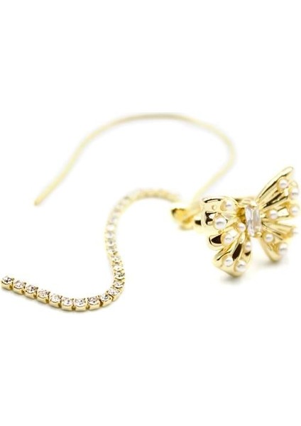 Kelebek Kıkırdak Küpe - Altın