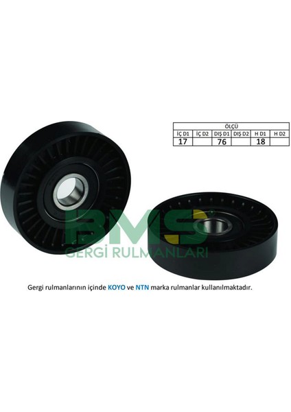 Alternatör Gergi Rulmani Clio Ii-Modus 1.4 16V 00 Gnzrz