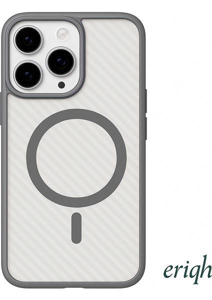 Magsafe Uyumlu Apple iPhone Kılıfı – Minimal Tasarım, Mat Şeffaf Yüzey, Kamera Koruma