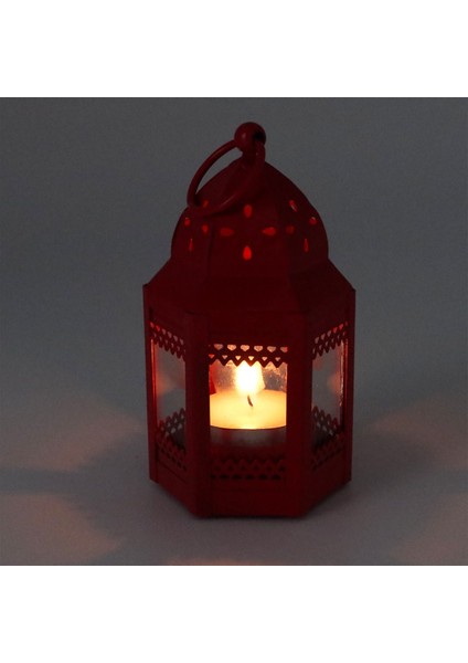 Luxury Dekoratif Metal Camlı Şamdan Mumluk Tealight 10CM x 8cm 1 Adet modelleri