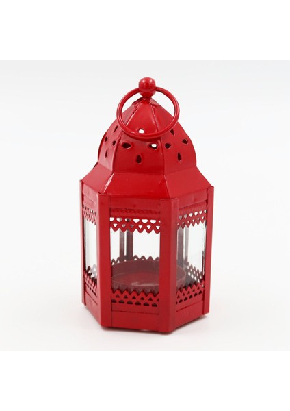 Luxury Dekoratif Metal Camlı Şamdan Mumluk Tealight 10CM x 8cm 1 Adet indirimleri