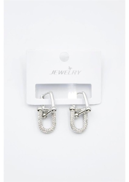 Tf Zincir Küpe - Gümüş