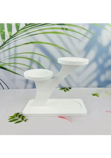 Luxury Dekoratif Özel Tasarım Tealight Mumluk Şamdan ve Stant Saksılık 1 Adet