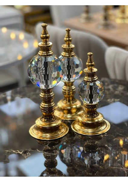 Luxury Kristal 3 Lü Küre,biblo,ev,ofis Aksesuarlari 1 Adet fiyatları