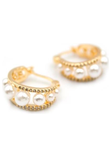 Inci Halka Küpe - Altın