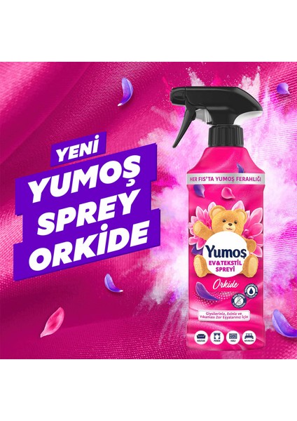 Ev ve Tekstil Spreyi Lilyum 450 ml X1 + Orkide X1 + Sakura X1