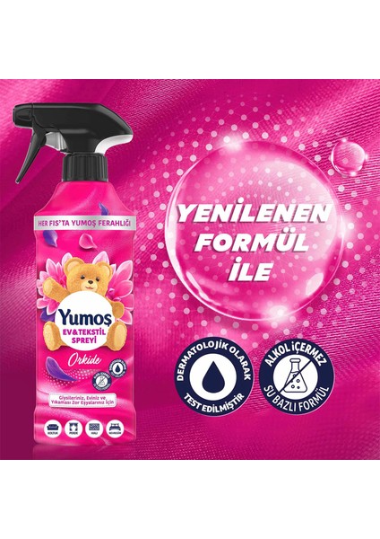 Ev ve Tekstil Spreyi Lilyum 450 ml X1 + Orkide X1 + Sakura X1