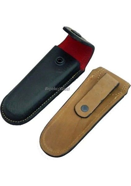 Hakiki Deri Çakı Kılıfı No:4 - 14 cm Kemerlikli - MBN2564-3901