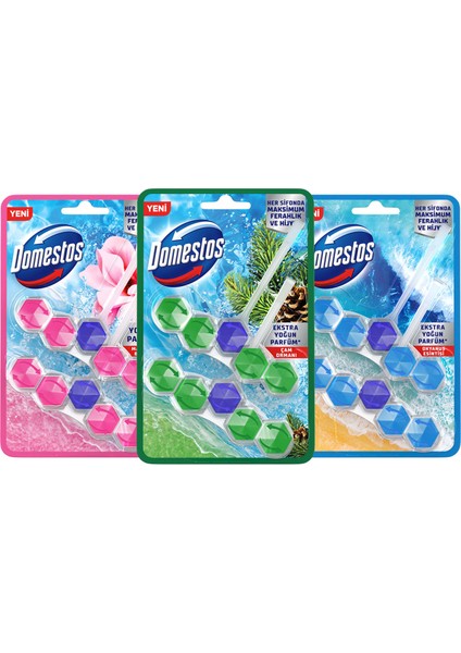 Tuvalet Bloğu Okyanus Esintisi 100G X1 + Çam Ferahlığı 100 G X1 +Manolya Buketi 100G X1