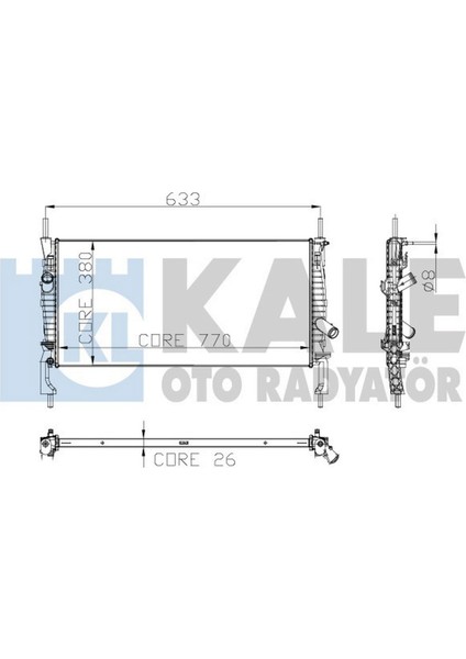 Radyatör Transit Turbo V347 Ac 1 Sira Alb Sistem Gnzrz