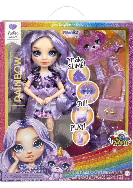 Luxury Violet - Parlak Slime ve Evcil Hayvan Serisi Bebeği - IRH120223 1 Adet