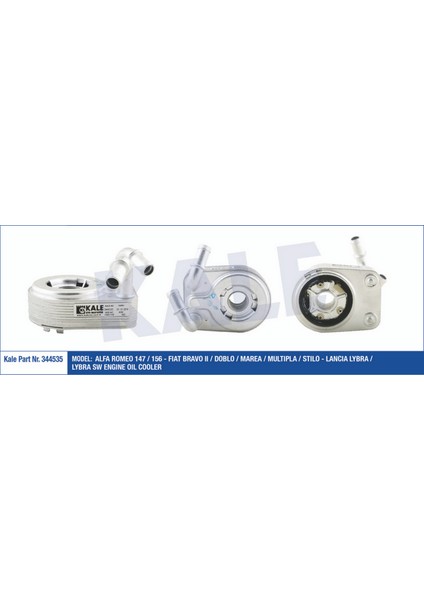 Motor Yağ Soğutucu Alfa 147-156-BRAVO Ii-Doblo-Marea-Multipla-Stilo 1,9jtd Gnzrz