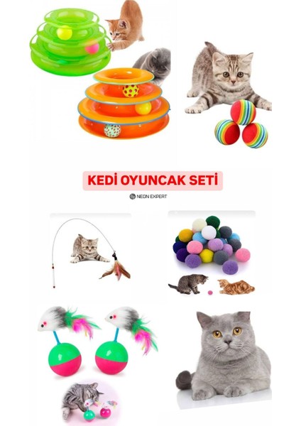 Luxury Kedi Oyuncak Seti 11 Parça 1 Adet