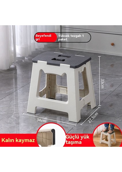 Açık Taşınabilir Katlanır Basit El Taşınabilir Plastik Koltuk (Yurt Dışından)