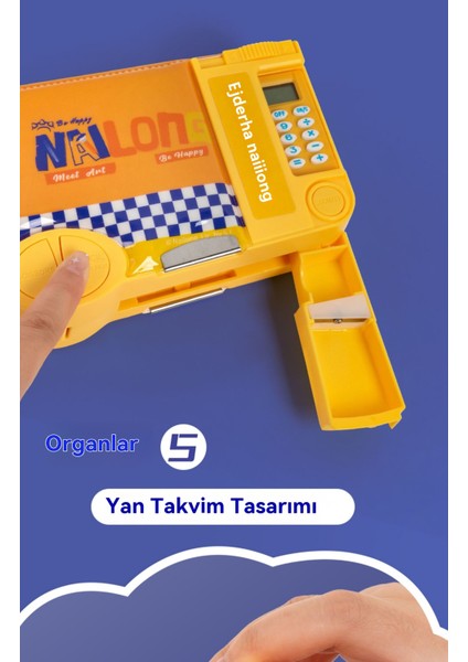 Küçük Süt Ejderha Çok Fonksiyonlu Kırtasiye Kutusu Çok Katmanlı Organ Kalem Kutusu (Yurt Dışından) modelleri