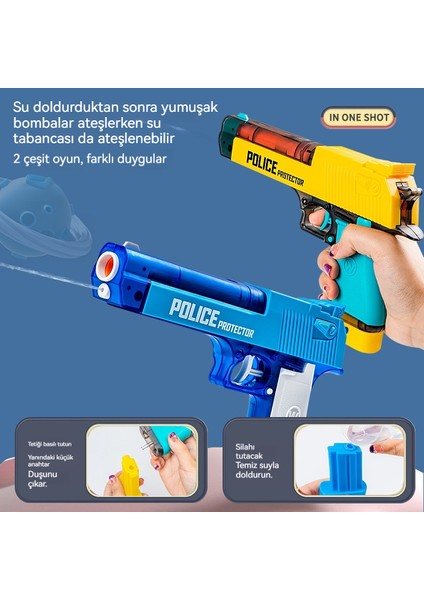 Çocuklar Iki Bir Arada Su Vantuz Yumuşak Elastik Eğitici Oyuncaklar (Yurt Dışından)