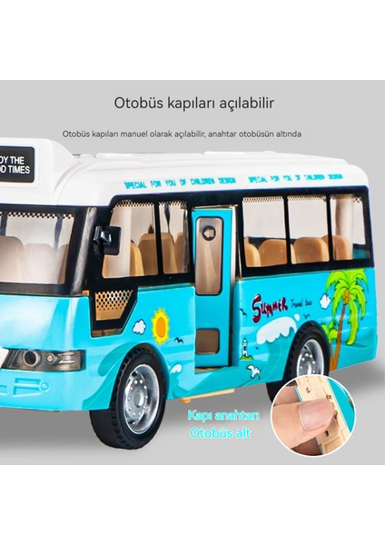 Çocuk Okul Otobüsü Otobüs Atalet Ses ve Işık Simülasyon Otobüs Modeli (Yurt Dışından)