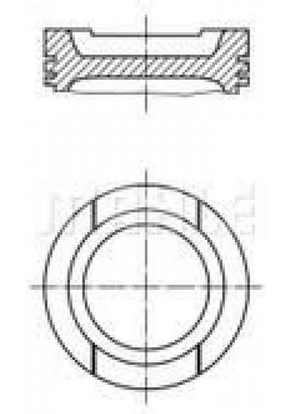 Motor Piston Segman Std Golf 1.6 16V-PASSAT-JETTA-A3 Bfq-Alz-Bgu 81.01 033PI0002010086 Gnzrz