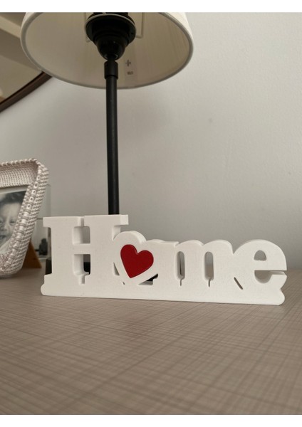 Luxury Home Yazılı Dekoratif Obje Evimi Seviyorum Love Home Kitaplık Sehpa Konsol Süsü Ev Dekor 18 cm 1 Adet indirimleri