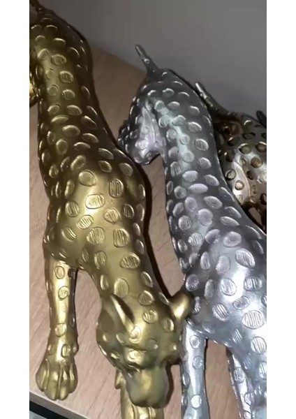 Luxury Altın Leopar Biblo 45X10CM Gold 1 Adet fiyatları